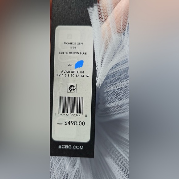 BCBG Jeanne Strapless Tulle Gown - Picture 7 of 7